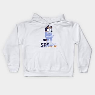 Uncle Stripe Dog Kids Hoodie